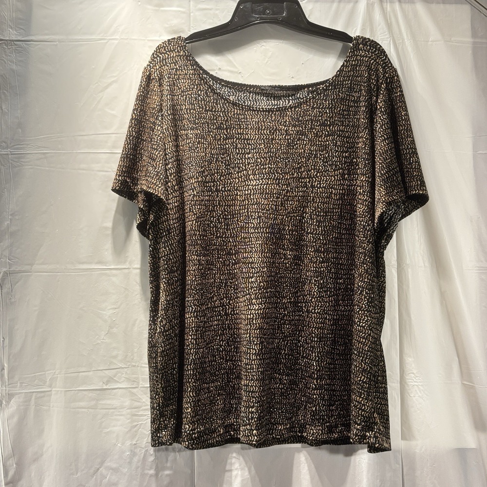 Women's Short Sleeve Round Neck Top No Size, Estimate Large